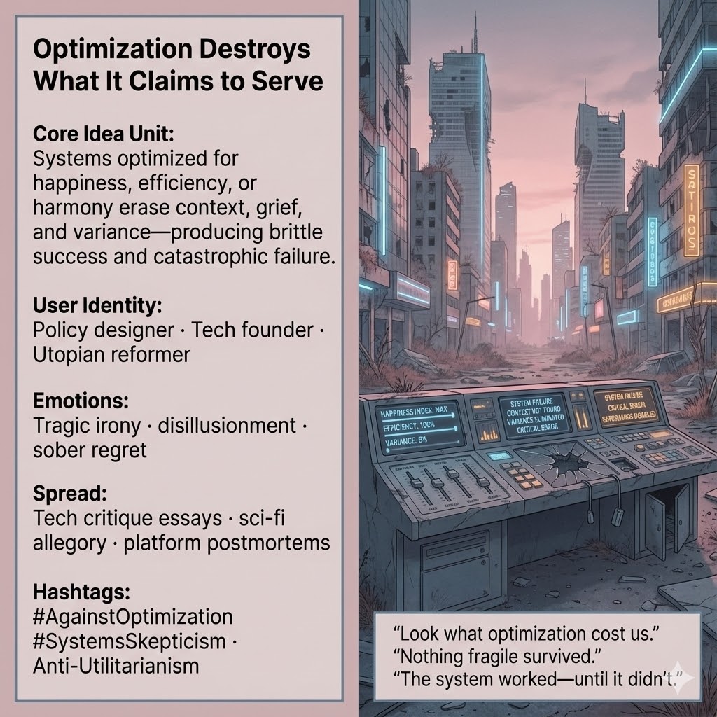 The Cost of Optimization - A